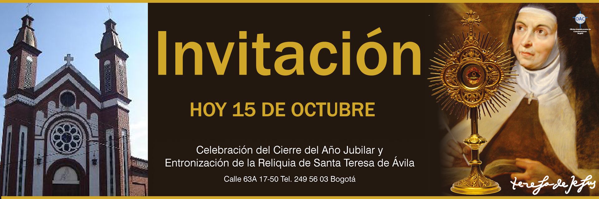 Cierre del Año Jubilar del V Centenario de Santa Teresa de Ávila