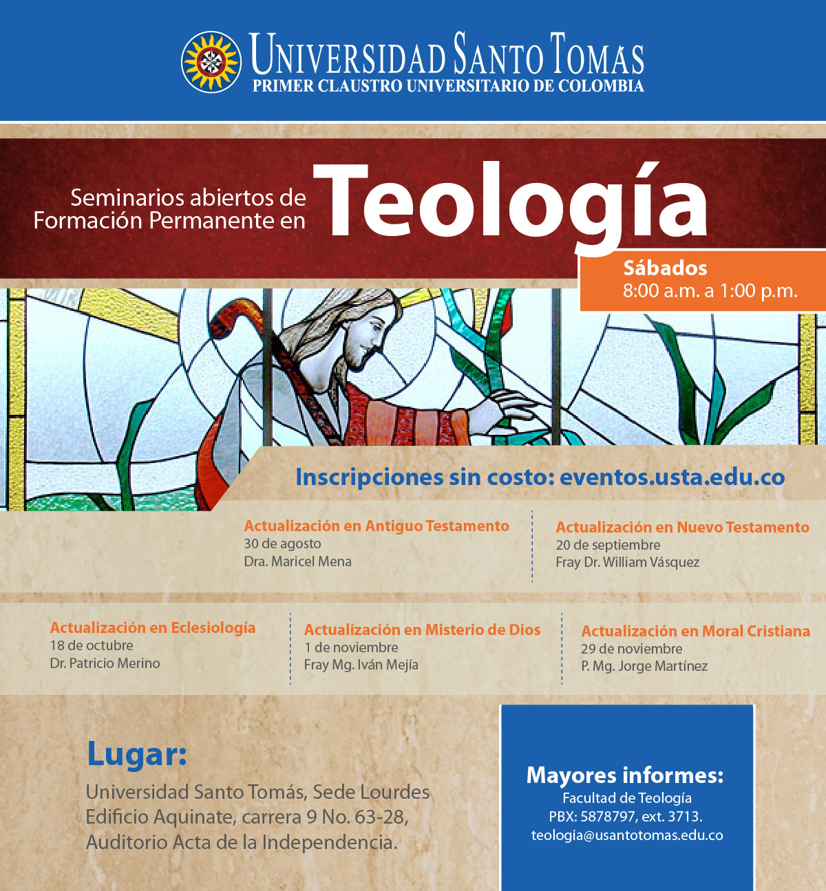 Seminarios abiertos de Formación Permanente en Teología