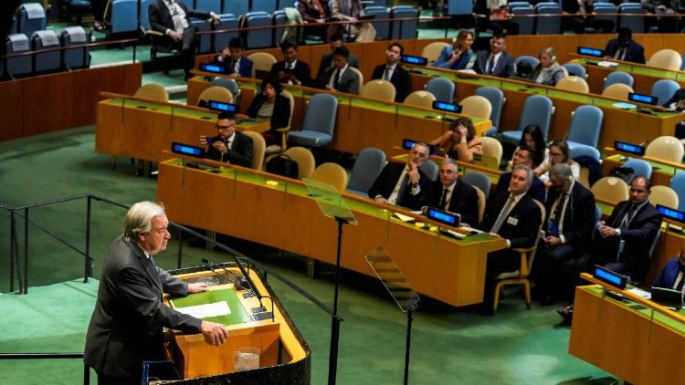 Nueva York, el secretario general de la ONU interviene en la Conferencia de Revisión de las Partes del TNP. 