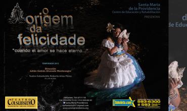 obra “O Origem da felicidade – cuando el amor se hace eterno”